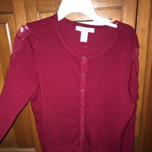 Womens button up sweater